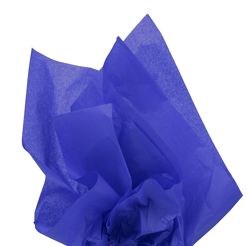 JAM Paper 20" x 26" Tissue Paper, Presidential Blue, 20 Sheets/Pack (1152354A)