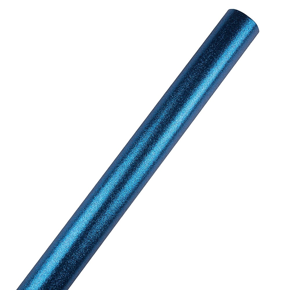 JAM Paper Christmas Wrapping Paper, 20 Sq Ft, Blue Glitter (354537262)