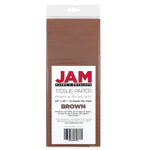 JAM Paper 20" x 26" Tissue Paper, Brown, 20 Sheets/pack (1152349A)