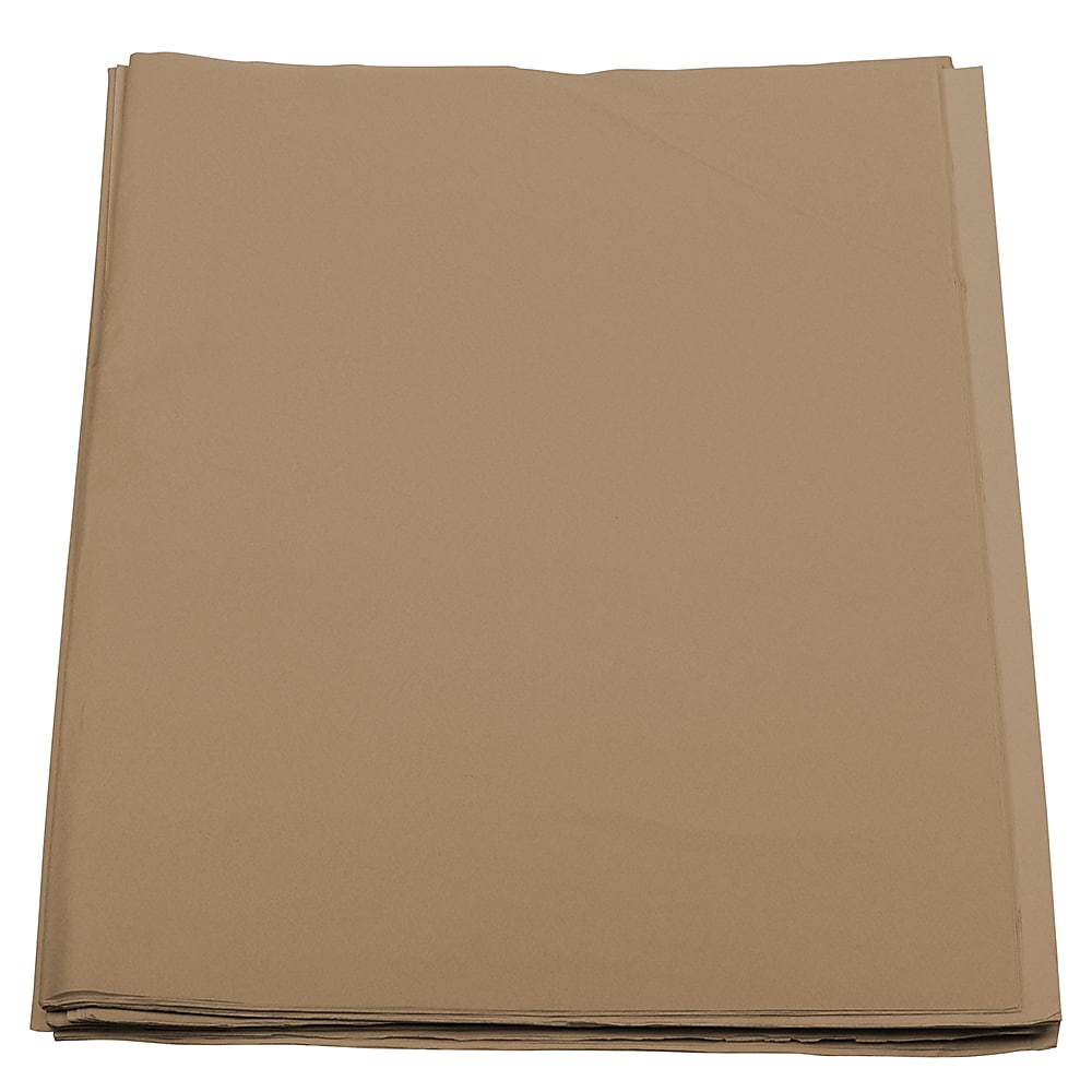 JAM Paper 20" x 26" Tissue Paper, Tan, 480 Sheets/Pack (1152381)