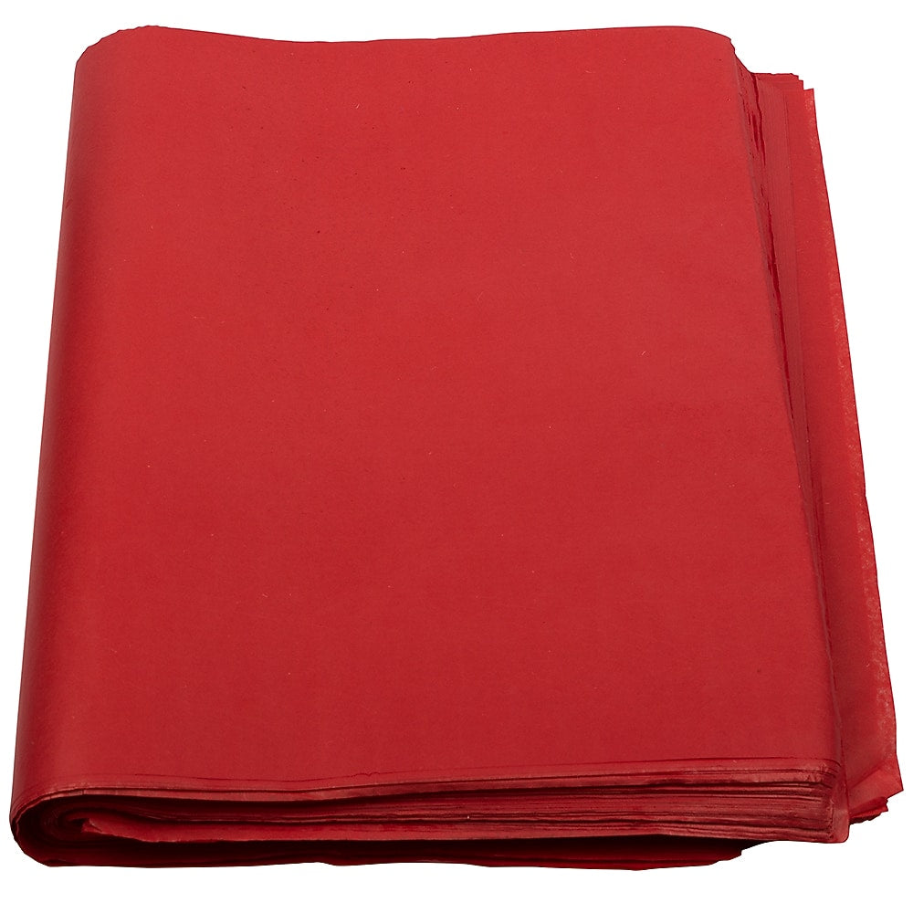 JAM Paper 20" x 26" Tissue Paper, Red, 480 Sheets/Pack (1152386)