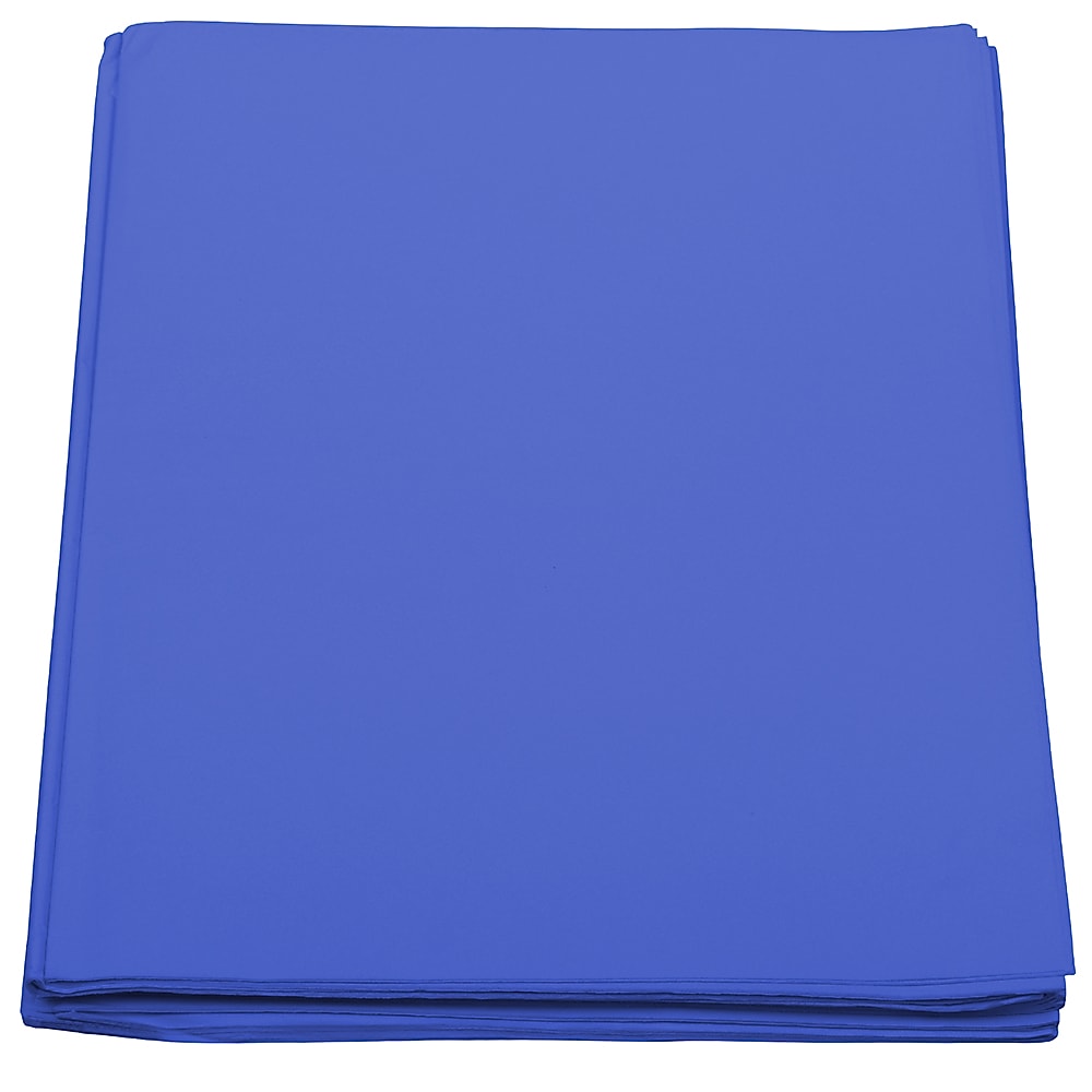 JAM Paper 20" x 26" Tissue Paper, Presidential Blue, 480 Sheets/Pack (1155679)