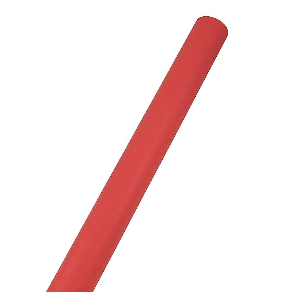 JAM Paper Wrapping Paper, 25 Sq. ft. x 30", Matte Red, 6 Rolls/Pack (277013524B)