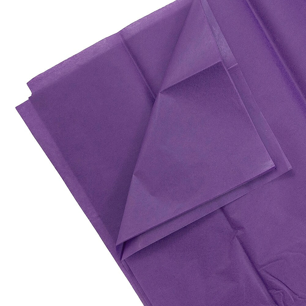 JAM Paper 20" x 26" Tissue Paper, Purple, 20 Sheets/Pack (1152355A)