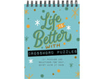 TF Publishing Life is Better Crossword Puzzle Pad, Entertainment, Multi-Grade (99-3999)