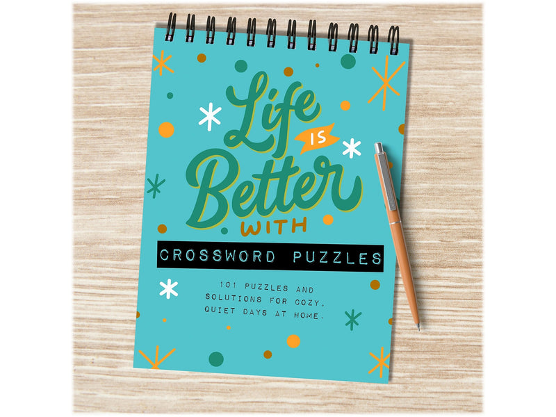 TF Publishing Life is Better Crossword Puzzle Pad, Entertainment, Multi-Grade (99-3999)