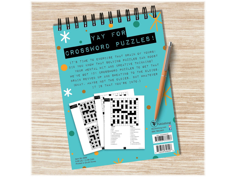 TF Publishing Life is Better Crossword Puzzle Pad, Entertainment, Multi-Grade (99-3999)