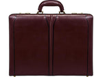 McKlein Lawson V Series Leather Attache, Laptop Compatible, Burgundy (80456)