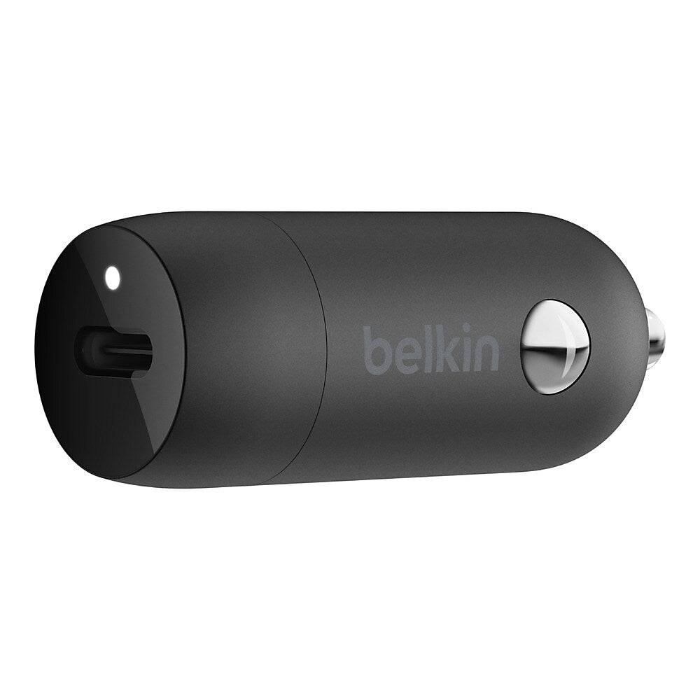 Belkin BOOST CHARGE USB-C to Lightning Cable Car Charger for Multiple Brands, Black (F7U099bt04-BLK)