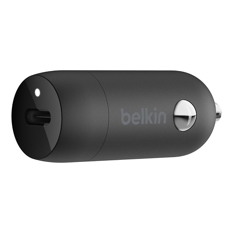 Belkin BOOST CHARGE USB-C to Lightning Cable Car Charger for Multiple Brands, Black (F7U099bt04-BLK)