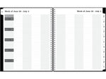 2022-2023 Blue Sky 8.5" x 11" Teacher's Weekly/Monthly Lesson Planner, Solid Black (BLS134433)