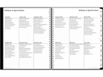 2022-2023 Blue Sky 8.5" x 11" Teacher's Weekly/Monthly Lesson Planner, Solid Black (BLS134433)