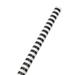 JAM Paper Wrapping Paper, 25 Sq. ft. x 30", Black & White Stripes, 2/Pack (226531182A)