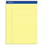 Ampad Notepads, 8.5" x 11.75", Wide Ruled, Canary, 50 Sheets/Pad, 12 Pads/Pack (TOP20-220)