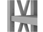 Bush Furniture Key West 66"H 5-Shelf Bookcase with Adjustable Shelves, Cape Cod Gray Laminated Wood (KWB132CG-03)