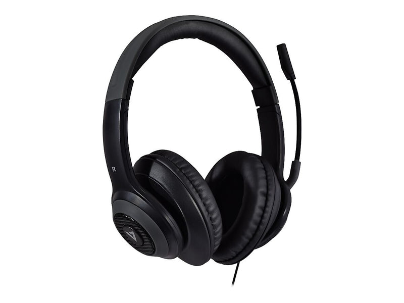 V7 Noise Canceling Stereo Headset, Over-the-Head, Black/Gray (HC701)