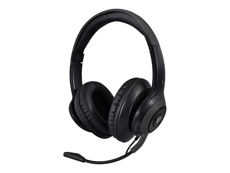 V7 Noise Canceling Stereo Headset, Over-the-Head, Black/Gray (HC701)