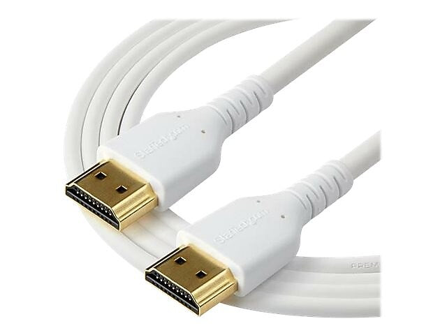 StarTech RHDMM2MPW 6.56' HDMI Audio/Video Cable, White