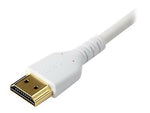 StarTech RHDMM2MPW 6.56' HDMI Audio/Video Cable, White
