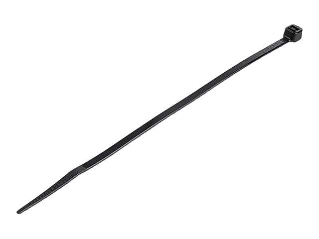StarTech 1000 Pack 6" Cable Ties - Black Medium Nylon/Plastic Zip Adjustable Network Wraps UL TAA Nylon Tie (CBMZT6BK)