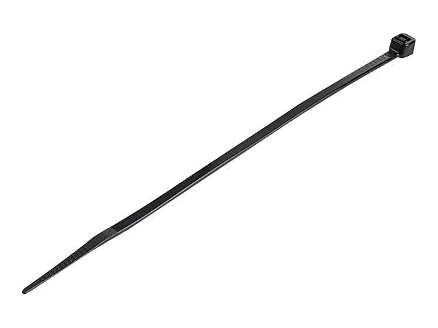 StarTech 1000 Pack 6" Cable Ties - Black Medium Nylon/Plastic Zip Adjustable Network Wraps UL TAA Nylon Tie (CBMZT6BK)