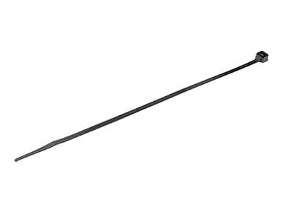 StarTech 1000 Pack 8" Cable Ties - Black Large Nylon/Plastic Zip Adjustable Network Wraps UL TAA Nylon Tie (CBMZT8BK)