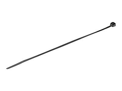 StarTech 1000 Pack 8" Cable Ties - Black Large Nylon/Plastic Zip Adjustable Network Wraps UL TAA Nylon Tie (CBMZT8BK)