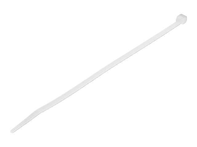 StarTech 1000 Pack 8" Cable Ties - White Large Nylon/Plastic Zip Adjustable Network Wraps UL TAA Nylon Tie (CBMZT8NK)
