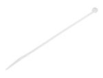 StarTech 1000 Pack 8" Cable Ties - White Large Nylon/Plastic Zip Adjustable Network Wraps UL TAA Nylon Tie (CBMZT8NK)