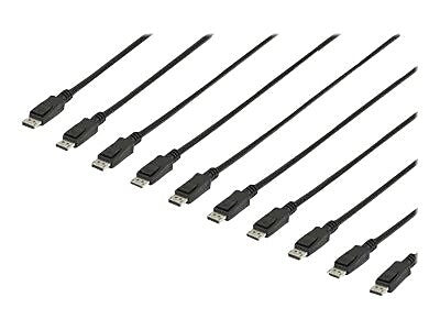 StarTech 15' DisplayPort Audio/Video Cable, 10/Pack, Black (DISPLPORT15L10PK)