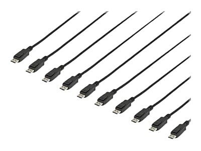 StarTech 15' DisplayPort Audio/Video Cable, 10/Pack, Black (DISPLPORT15L10PK)