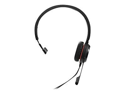 Jabra Evolve 20SE UC Mono Computer Headset, Over-the-Head, Black (4993-829-489)