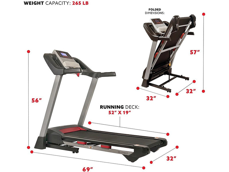 Sunny Health & Fitness Performance Incline Treadmill (SF-T7917)