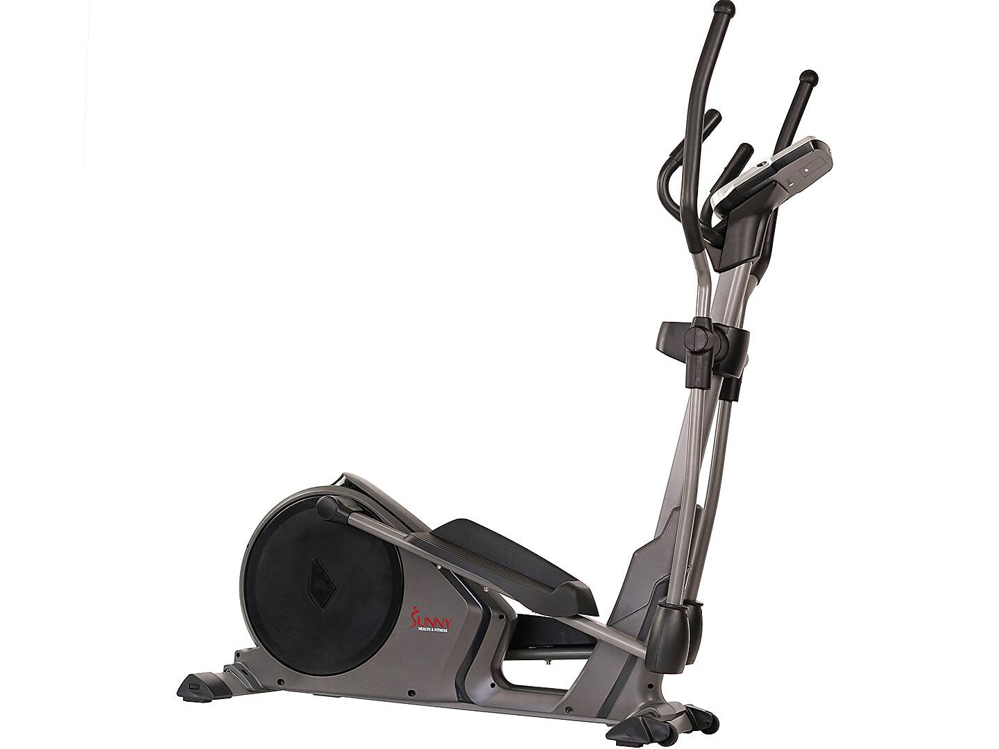 Sunny Health and Fitness Pre-Programmed Elliptical Trainer, 15.5" Stride (SF-E3912)