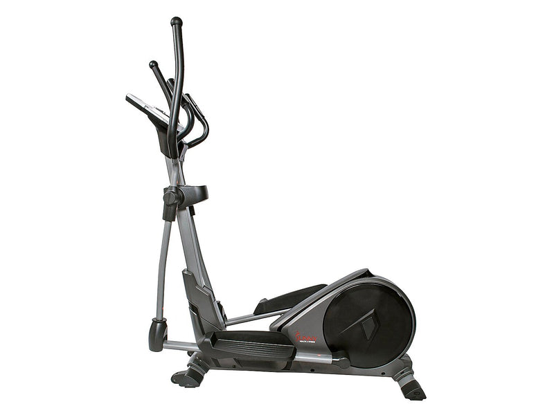 Sunny Health and Fitness Pre-Programmed Elliptical Trainer, 15.5" Stride (SF-E3912)