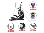 Sunny Health & Fitness Programmable Elliptical Trainer, 19.5" Stride (SF-E3875)
