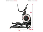 Sunny Health & Fitness Programmable Elliptical Trainer, 19.5" Stride (SF-E3875)