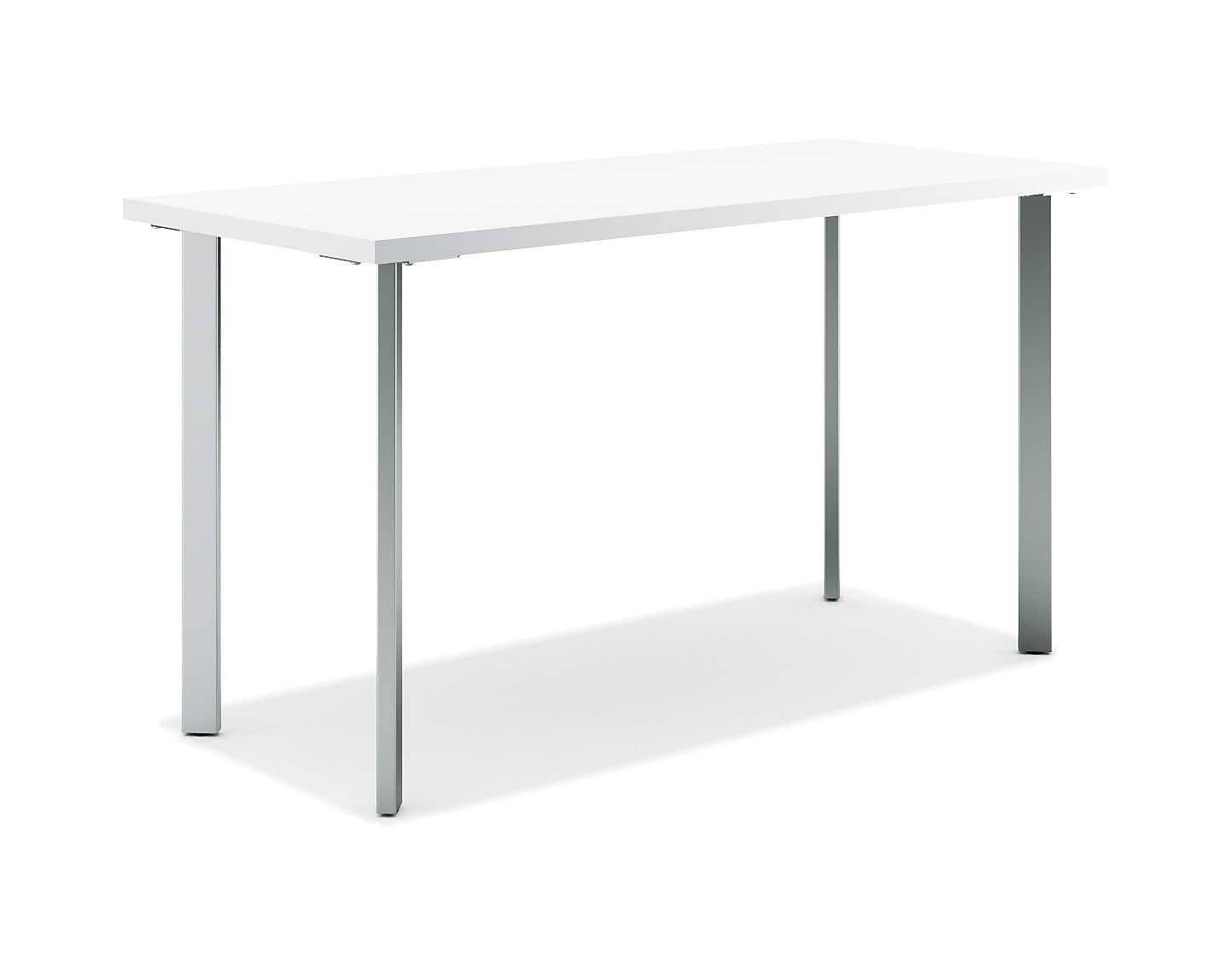 HON Coze 48"W Desk, Designer White and Silver (RPL2448DWP6)
