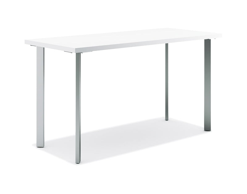 HON Coze 48"W Desk, Designer White and Silver (RPL2448DWP6)