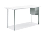 HON Coze 42"W Desk w/U-Storage, Designer White and Silver (HONRPL2442DWP6S)