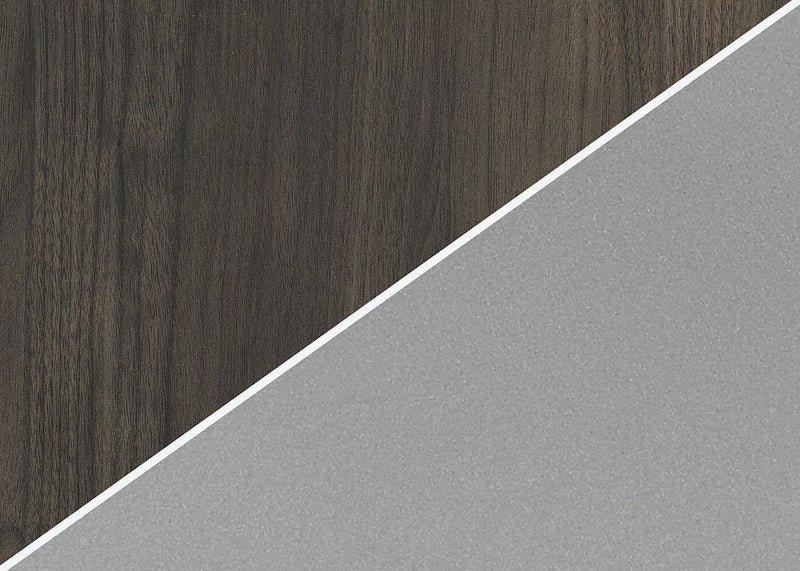 HON Coze 42"W Desk, Florence Walnut and Silver (HONRPL2442FWP6)