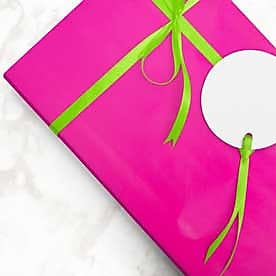 JAM Paper Wrapping Paper, 25 Sq. ft. x 30", Fuchsia, 2/Pack (165S25FUA)