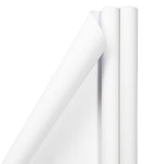 JAM Paper Wrapping Paper, 25 Sq. ft. x 30", Matte White, 2/Pack (170128241A)