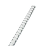 JAM Paper Wrapping Paper, 25 Sq. ft. x 30", Silver & White Stripes, 2/Pack (2226517002A)