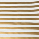 JAM Paper Wrapping Paper, 25 Sq. ft. x 30", Gold & White Stripes, 2/Pack (2226517001A)