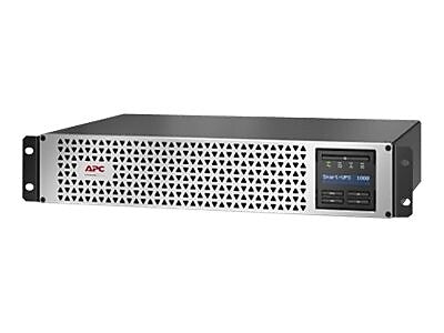 APC Smart-UPS Li-Ion 1000VA Short Depth with SmartConnect 1000 VA 6-Outlets UPS, Black/Silver (SMTL1000RM2UC)