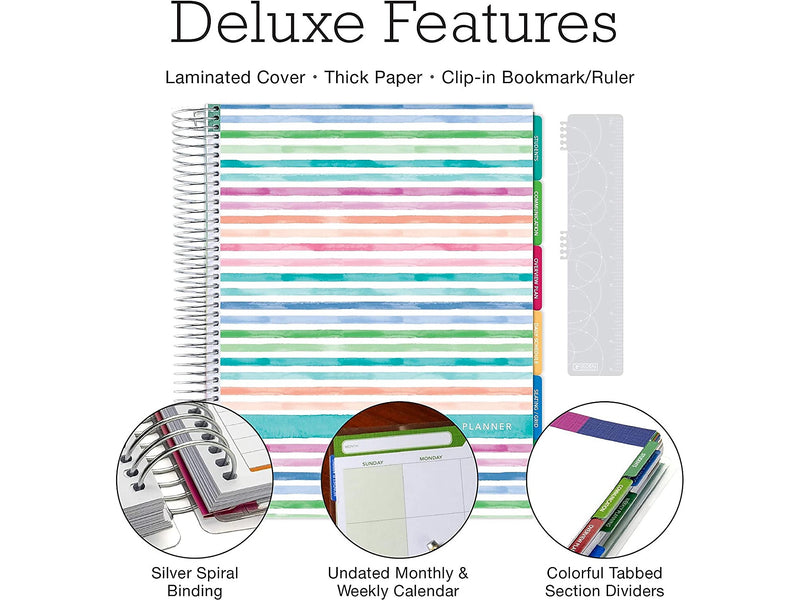 Global Printed Products Deluxe 8.5" x 11" Teacher Academic Planner, Multicolor (DTP-0001-U22-S)