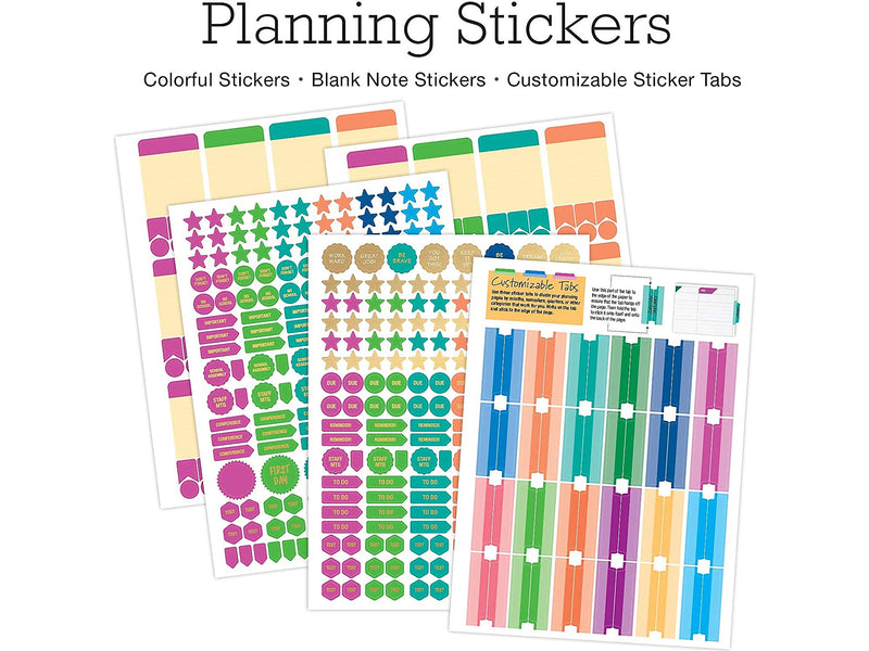 Global Printed Products Deluxe 8.5" x 11" Teacher Academic Planner, Multicolor (DTP-0001-U22-S)
