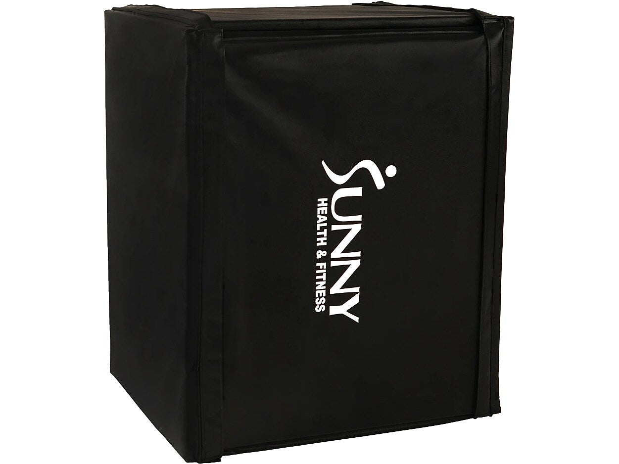 Sunny Health & Fitness Black Plyometric Box, 500 Lbs. Weight Capacity (NO. 084)
