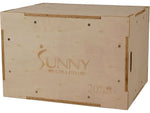 Sunny Health & Fitness Black Plyometric Box, 500 Lbs. Weight Capacity (NO. 084)